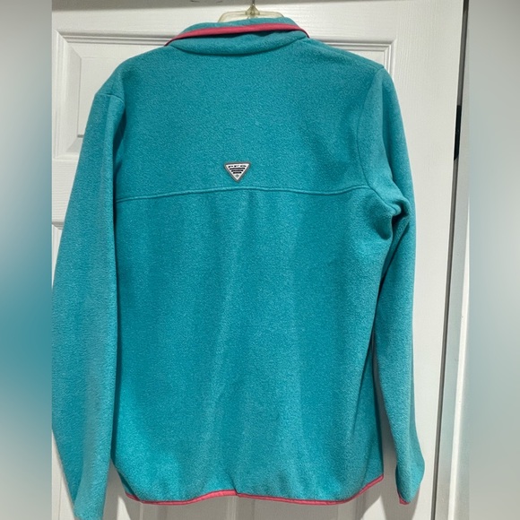 COLUMBIA FLEECE HALF ZIP PULLOVER SIZE LARGE - Picture 4 of 5